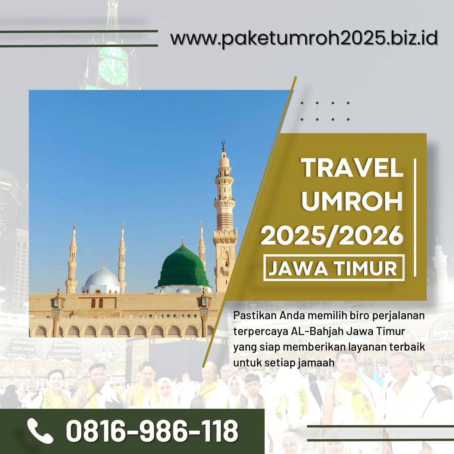 Paket Umroh VIP 2025 Pakisaji Malang AL Bahjah