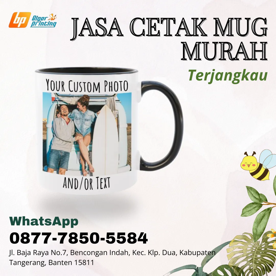 TERJANGKAU, Wa./Call 0877-7850-5584, Jasa cetak mug murah,Di BENDA TANGERANG