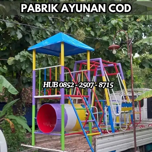 Hub 0852-2507-8715 PRODUKSI !! ayunan besi klasik Dan mainan playground outdoor Kec Kebakkramat Karanganyar Bayar COD Free Ongkir