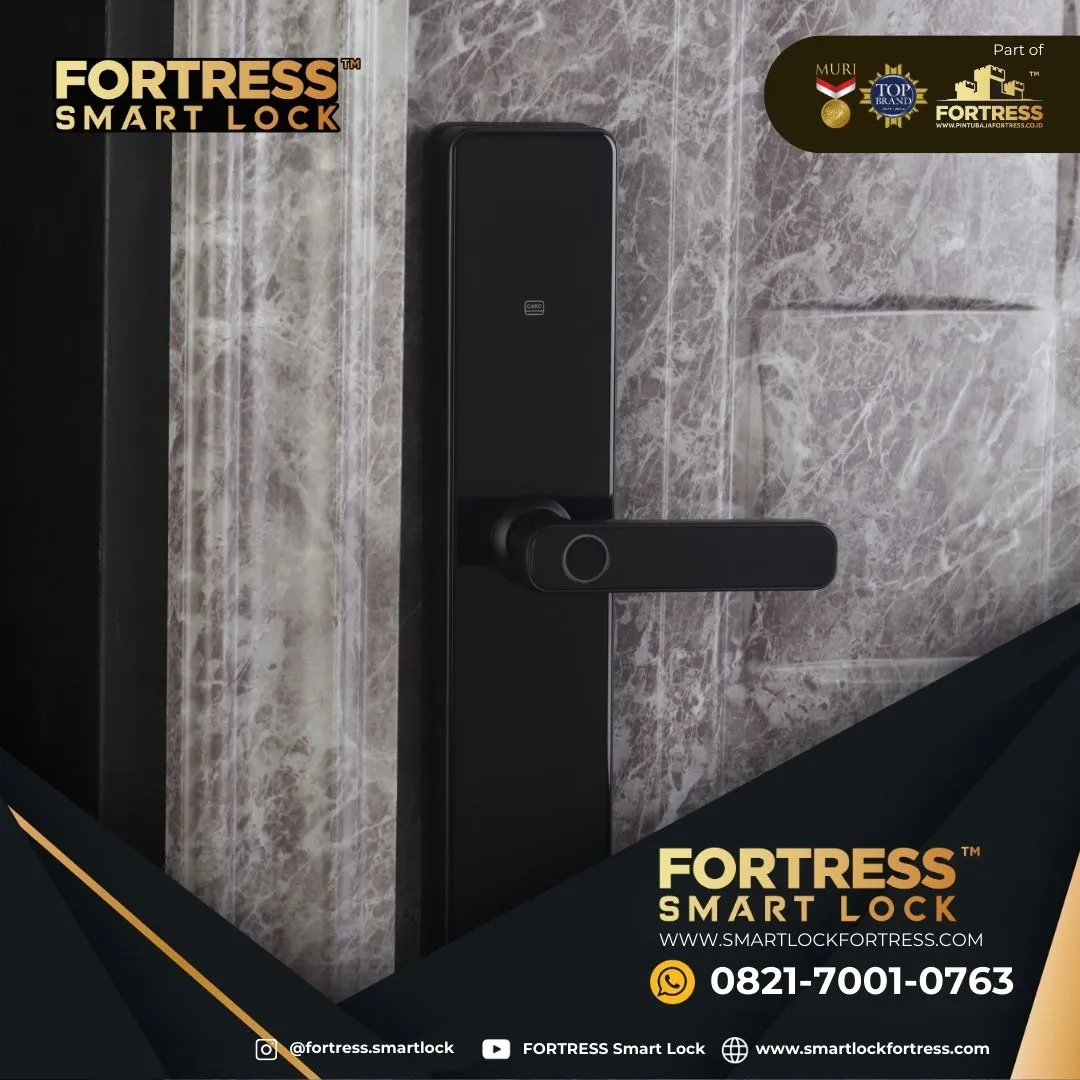 (FORTRESS) Kunci Pintu Smart Lock Door 2 Pintu Di Sekadau