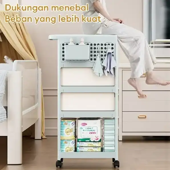 [Bahan food grade] Rak Penyimpanan bayi 2/3/4 Tingkat Kotak Penyimpanan Botol Susu Bayi Rak Serbagun