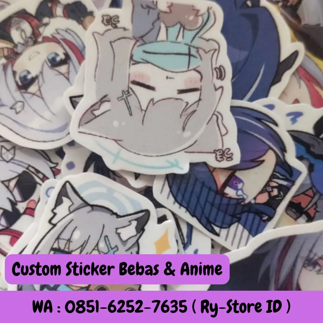 WA 085I-6252-7635 ( Ry-Store ID ), Sticker Anime Custom Kota Depok