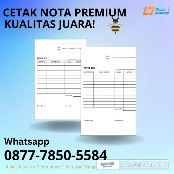 Cetak Nota Premium 2