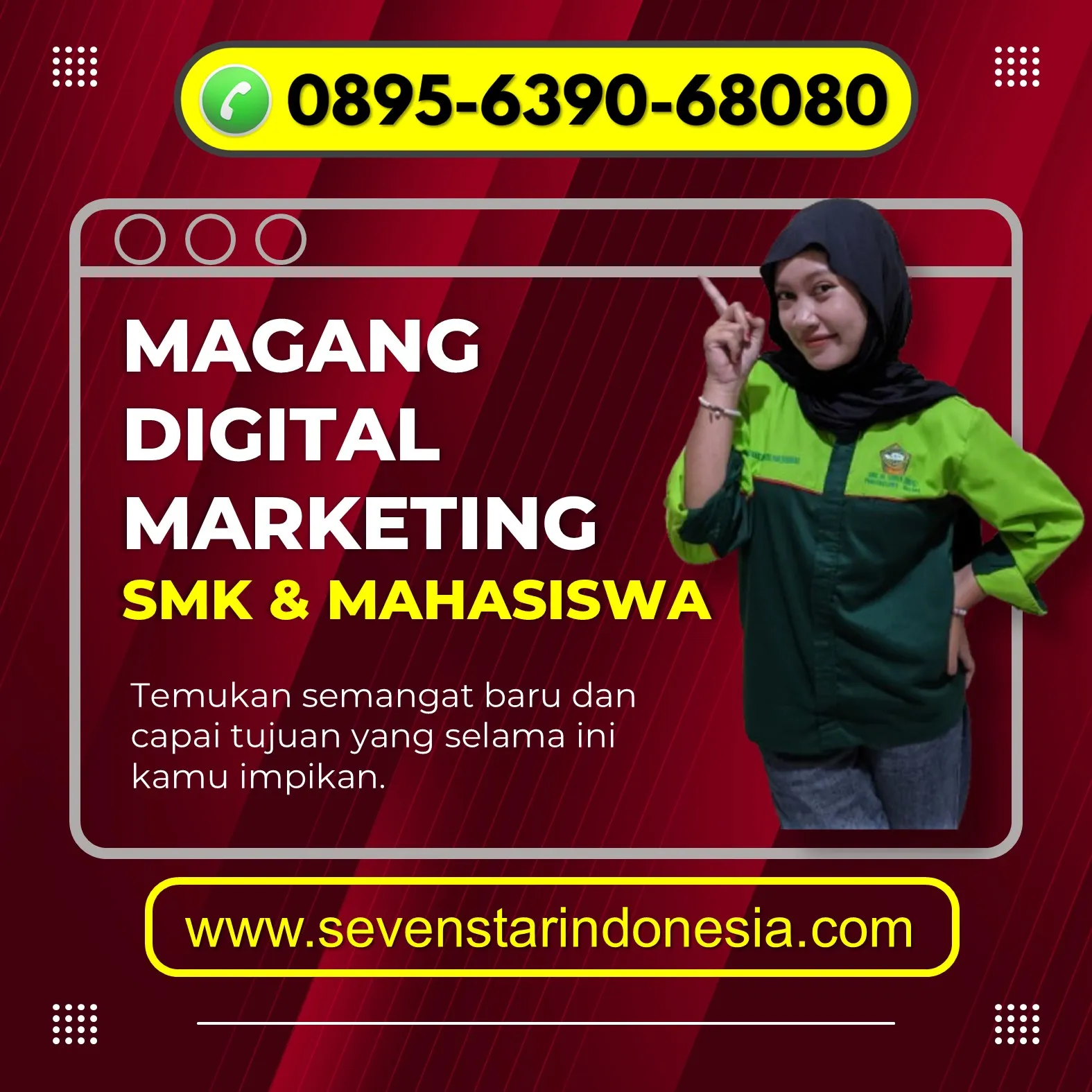 WA 0895-6390-68080, Info Magang Multimedia DKV di Malang