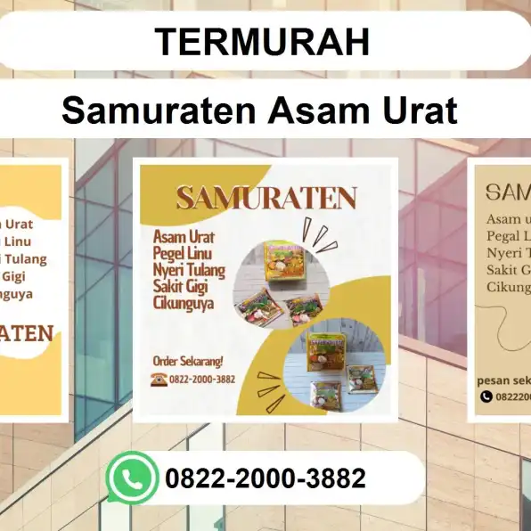 TERMURAH, 0822-2000-3882 DISTRIBUTOR Samuraten Asam urat Purwokerto