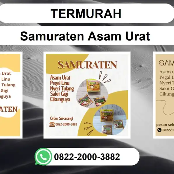 TERMURAH, 0822-2000-3882 DISTRIBUTOR Samuraten Asam urat Ambon