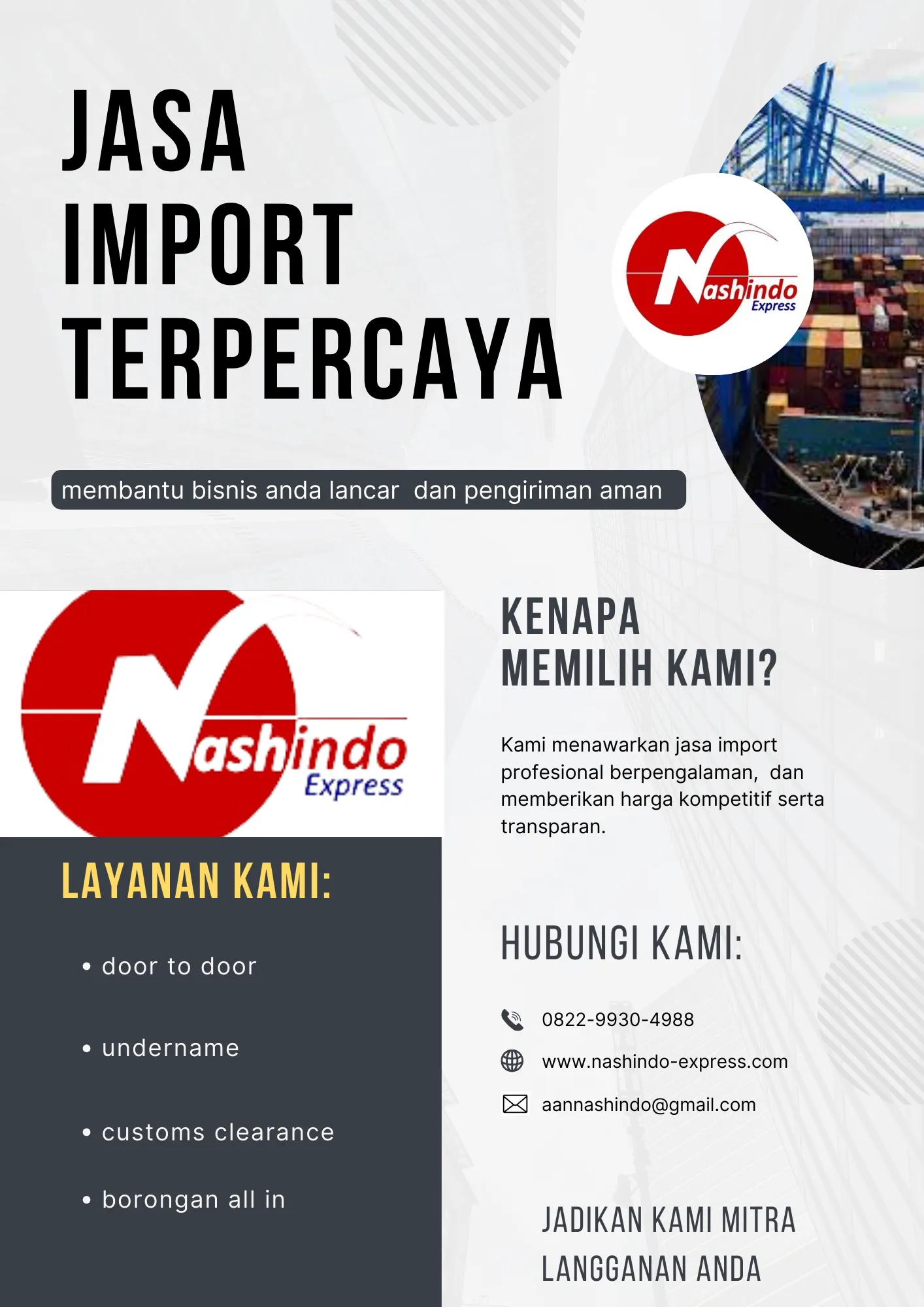 jasa import eropa all in