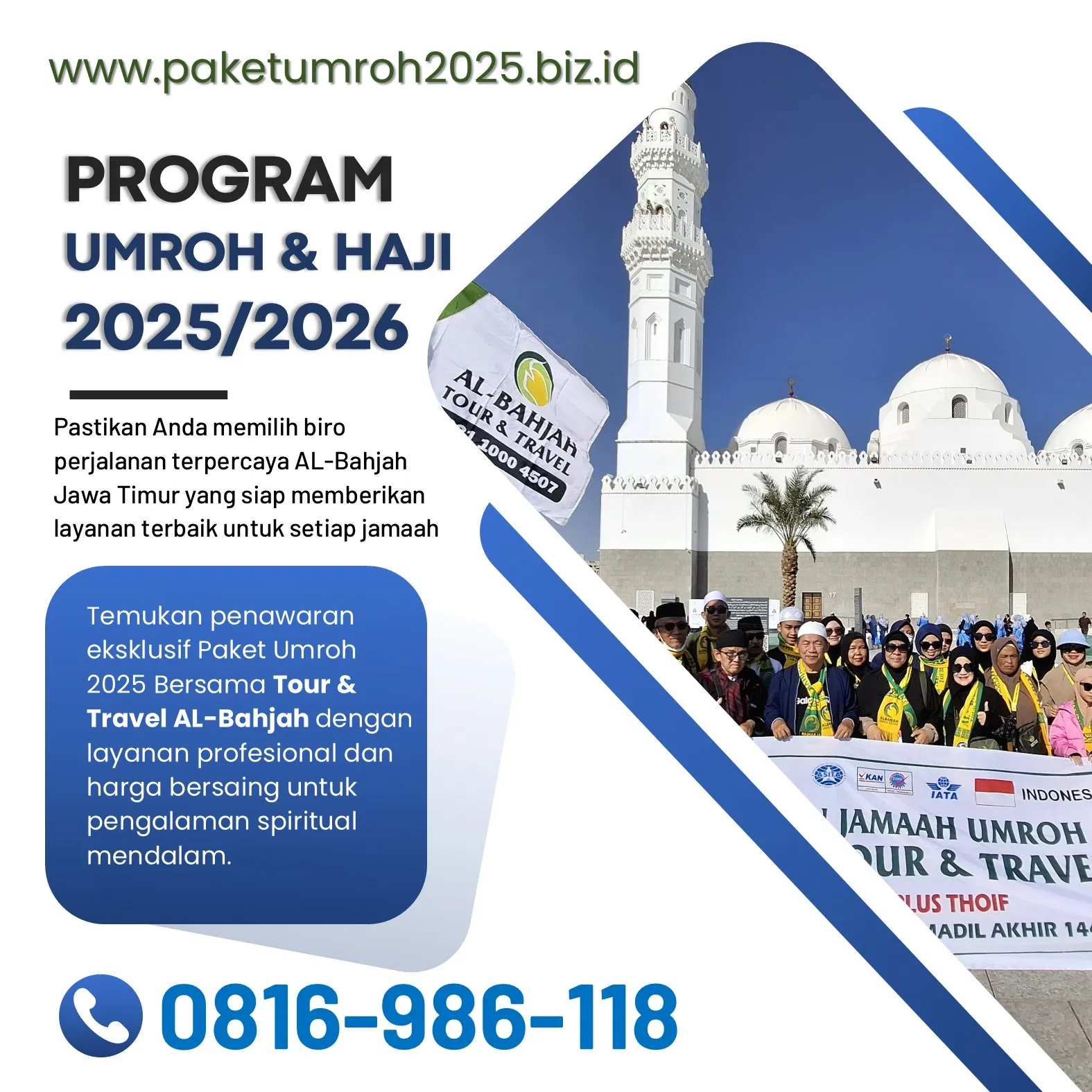 Travel Umroh Akhir Tahun 2025 Ngantang Malang Bersama AL Bahjah