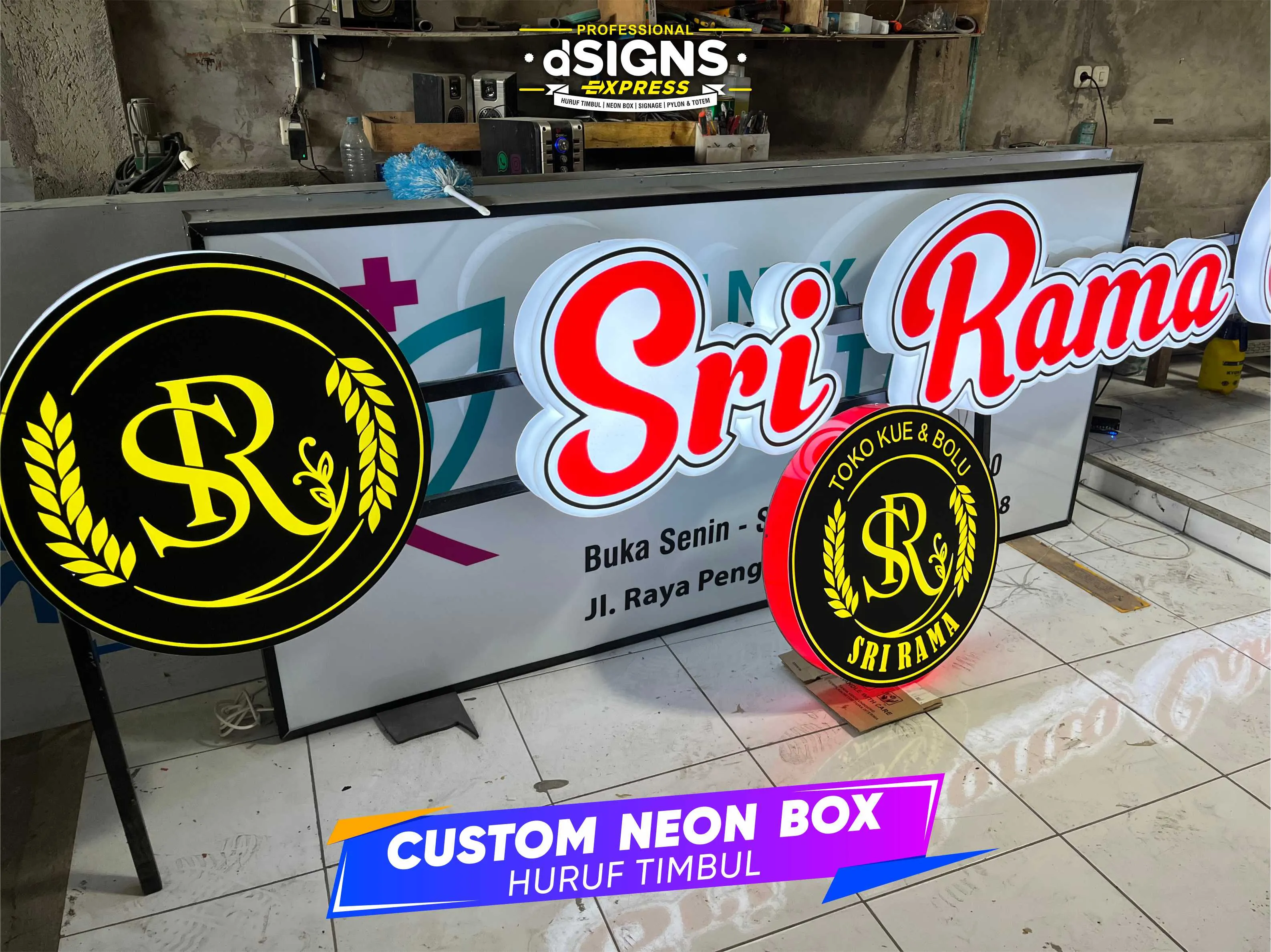 Jasa Reklame Toko - Papan Nama - Huruf Timbul - Neon Box Jakarta