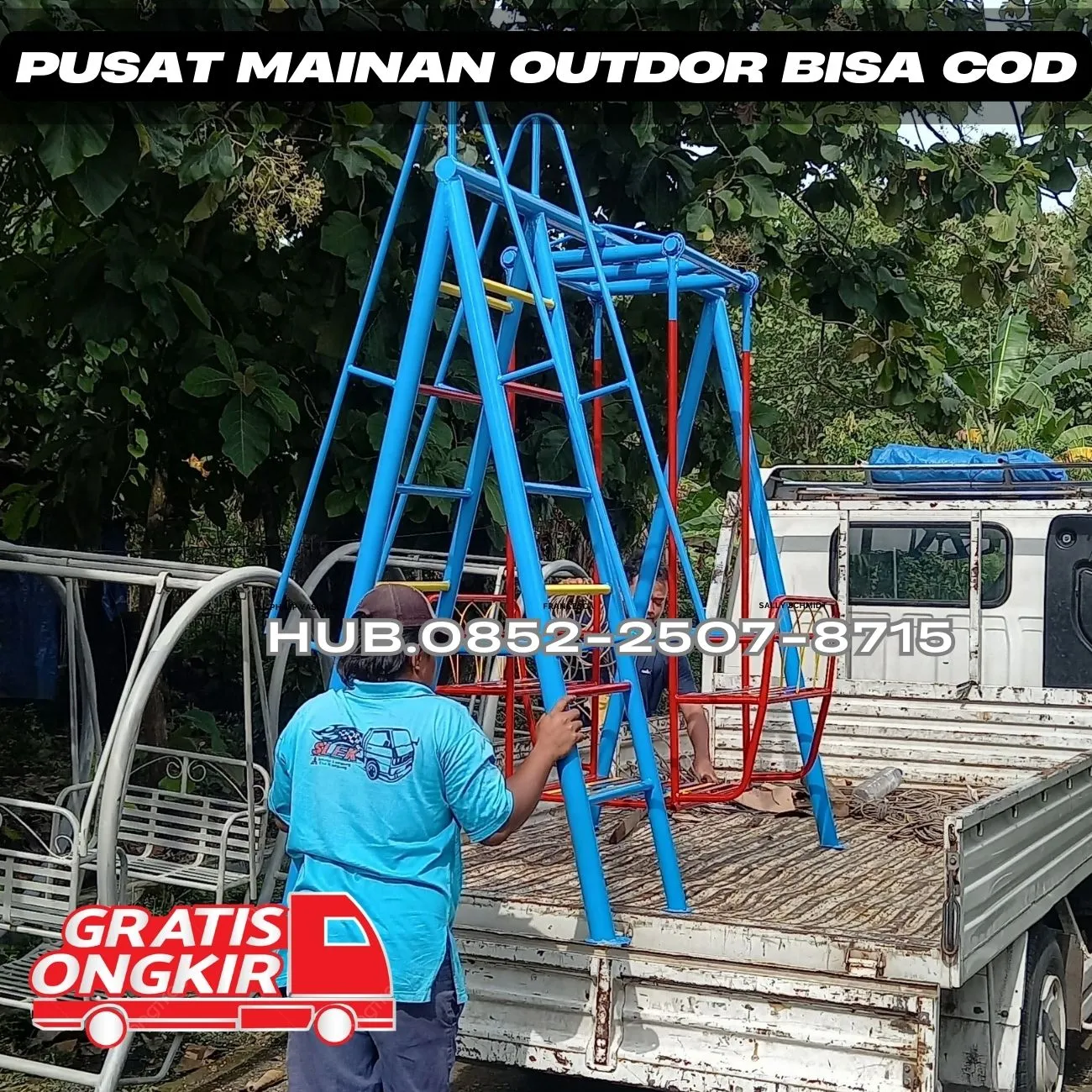 Contoh ayunan besi dewasa Dan Perosotan Custom  Kec Magetan Magetan