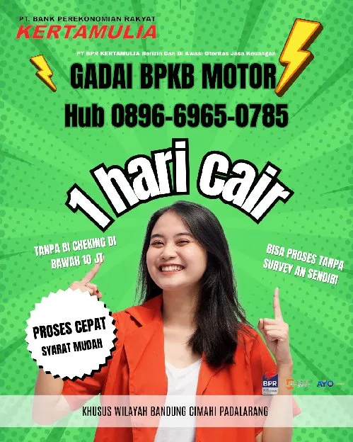 gadai B P K B motor langsung cair