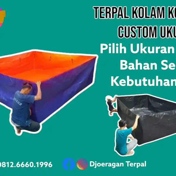 Tahan Lama ! CALL 0812-6660-1996 Jual Terpal Kolam Kotak Samarinda llir Tenggarong