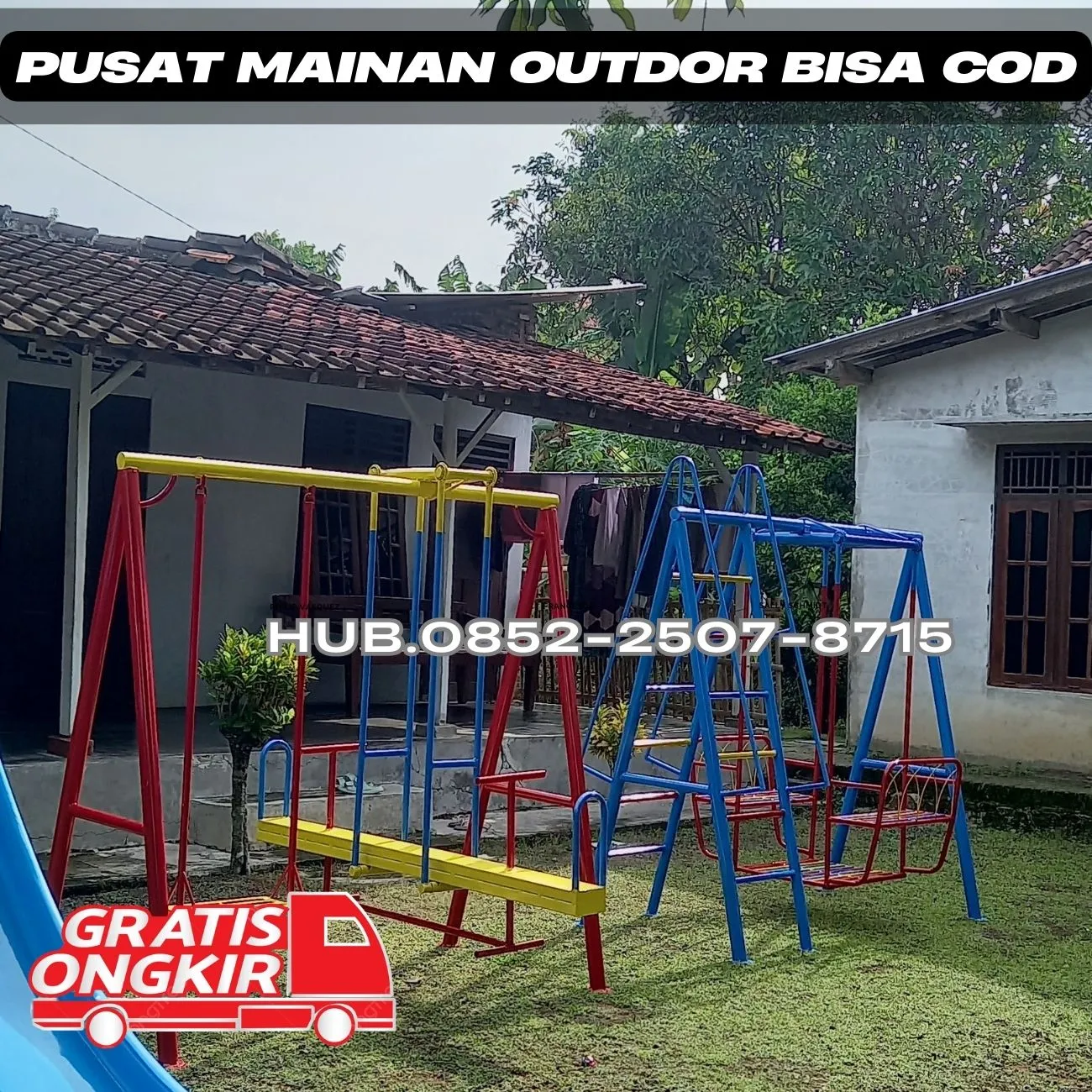 Desain ayunan besi hollow Dan produsen playground Kec Maospati Magetan