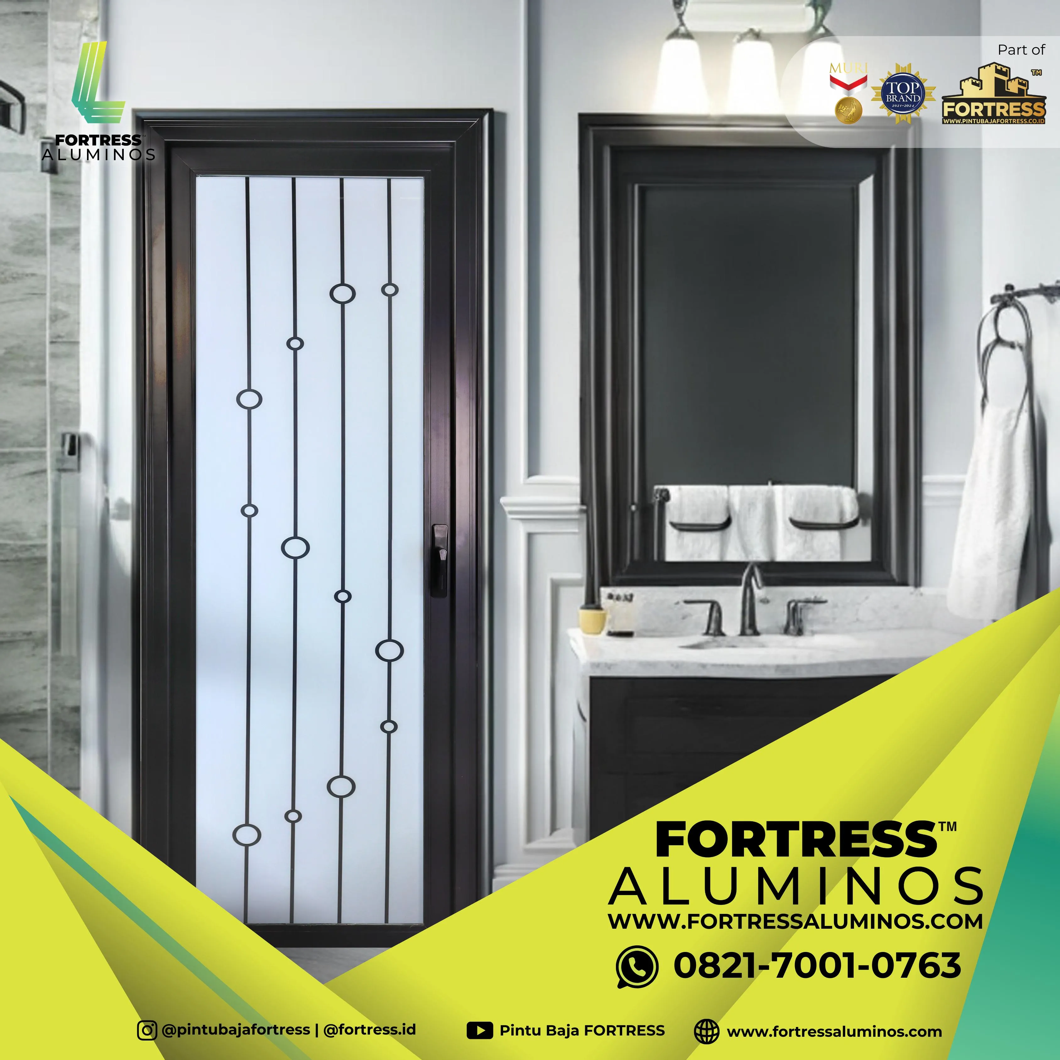 (ALUMINOS) Pintu Rumah Aluminium Di Palu