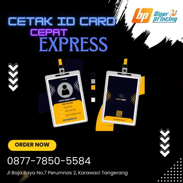 EXPRESS, Wa./Call 0877-7850-5584, Cetak Id Card Cepat, di benda tangerang