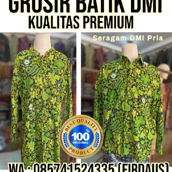 085741524335 (WA) Pusat grosir Baju batik DMI Majene Medan Raudhah Batik Pekalongan