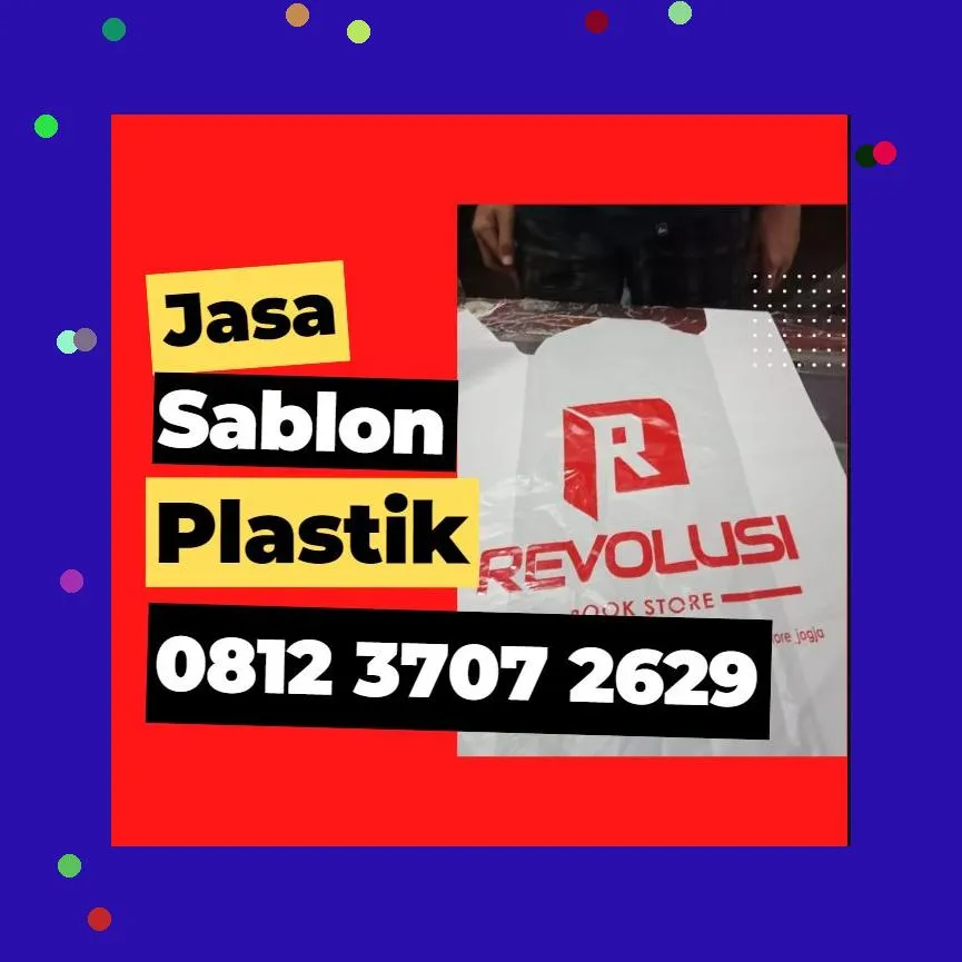 0812,3707,2629 Jasa Sablon Plastik Kemasan di Pundong