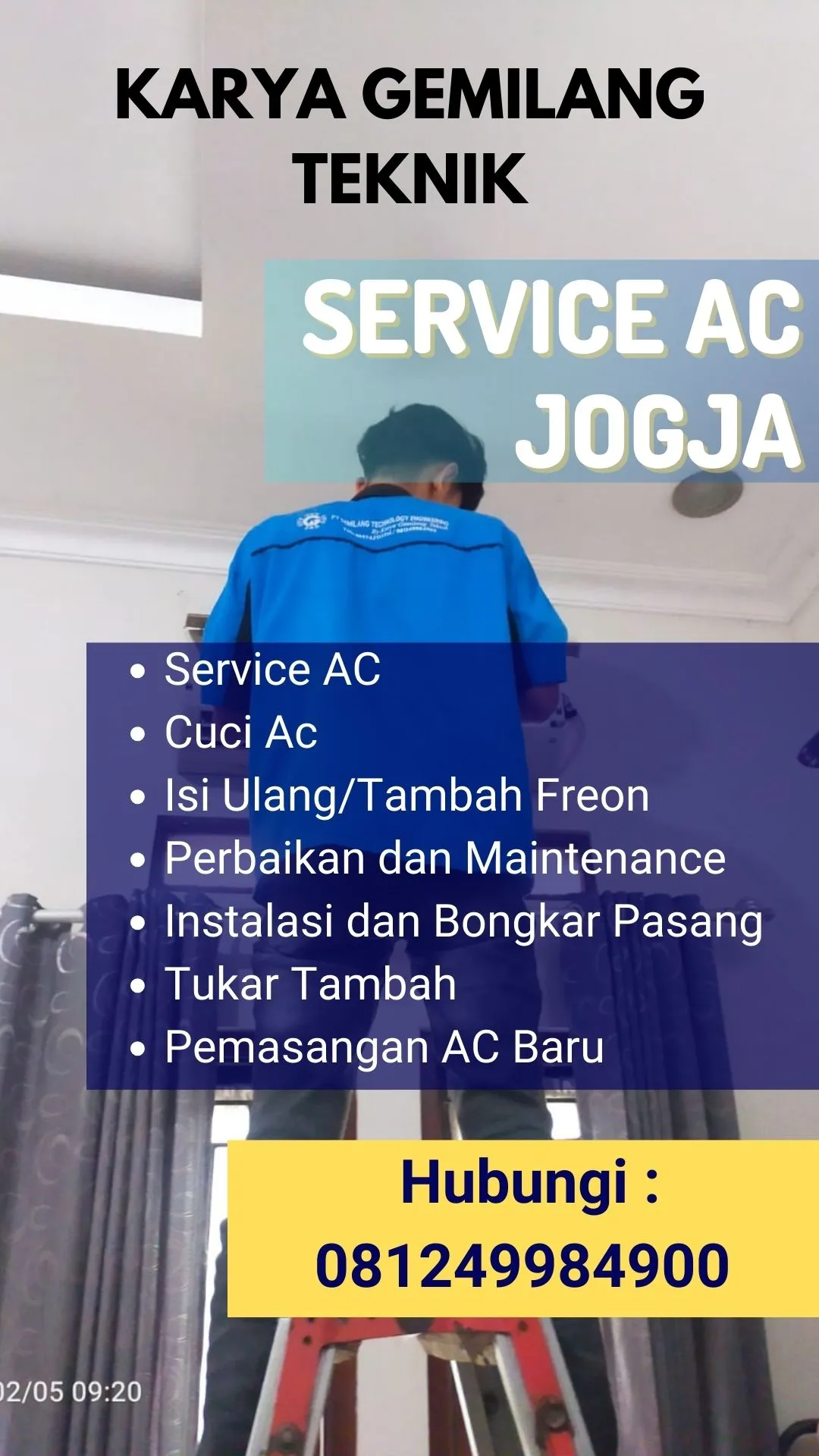 Service AC, Cuci AC, Pasang AC di Lendah Kulon Progo