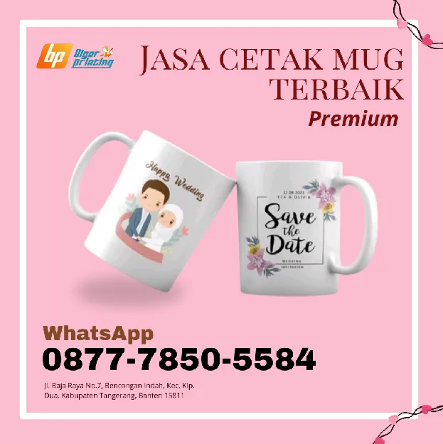 PREMIUM, Wa./Call 0877-7850-5584, Jasa cetak mug terbaik,di CIPONDOH	TANGERANG
