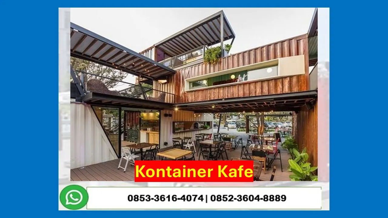 Kontraktor Jasa Pembuatan Coffee Shop Container Cafe Minimalis Bintan