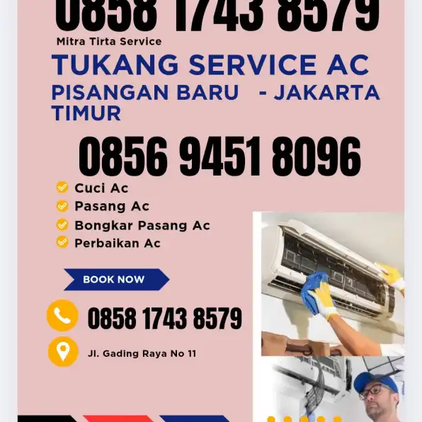 W.A 0856 9451 8096 Service Ac Dan Cuci Ac Pisangan Baru Jakarta Timur