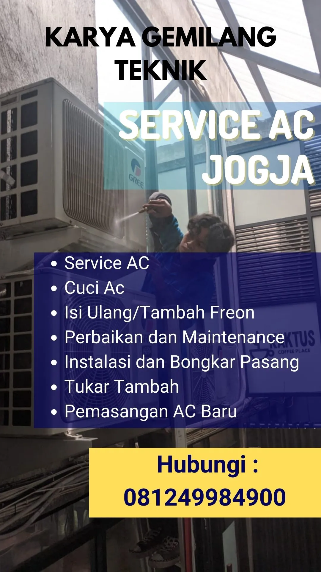 Service AC, Cuci AC, Pasang AC di Purworejo