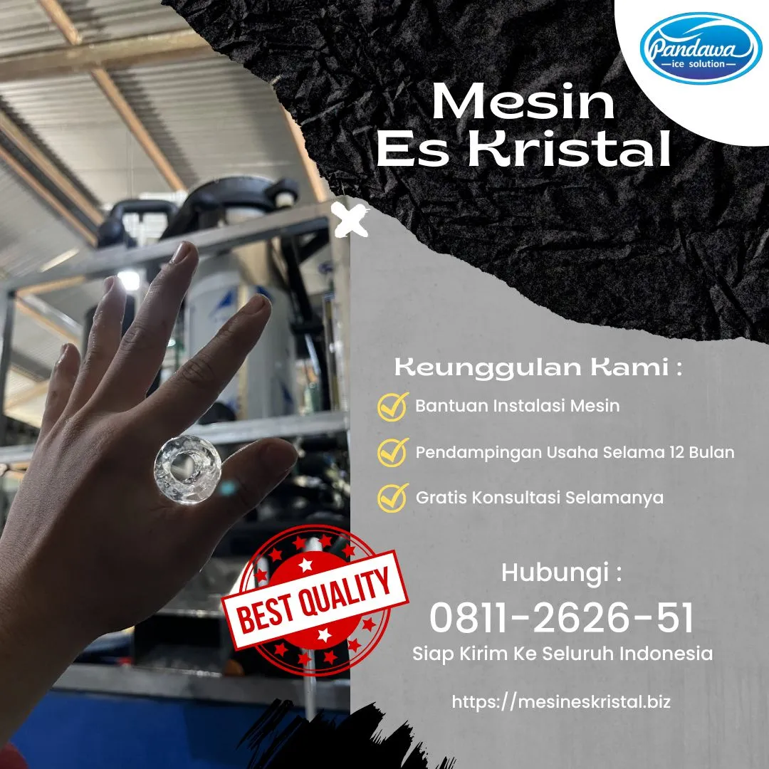 JUAL MESIN ES BATU KRISTAL, BUTON, SULTRA