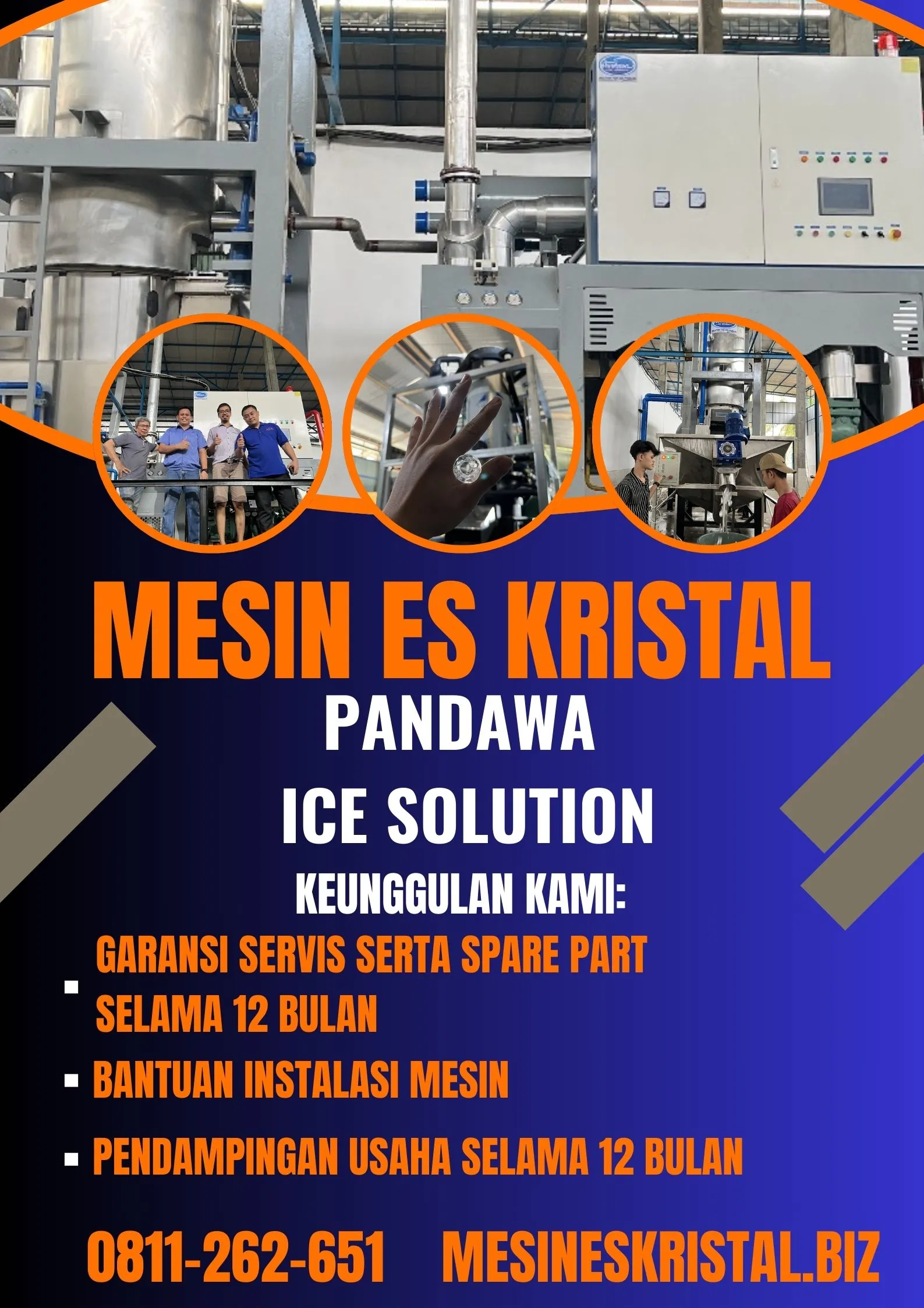 MESIN ES KRISTAL 1 Ton, Kota Ambon