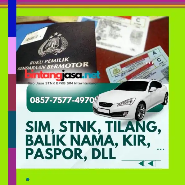 0857-7577-4970 Biro Jasa SIM Internasional Jakarta Timur Bayar Setelah Selesai