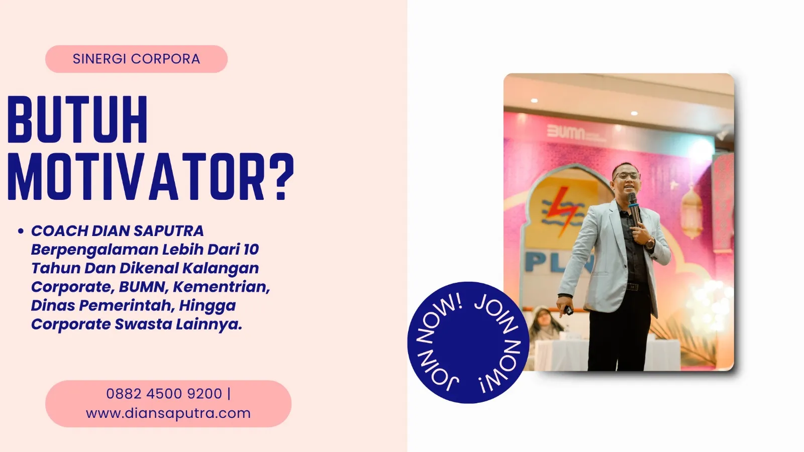 Motivator Jakarta Pusat, Terpercaya & Solutif, Dian Saputra