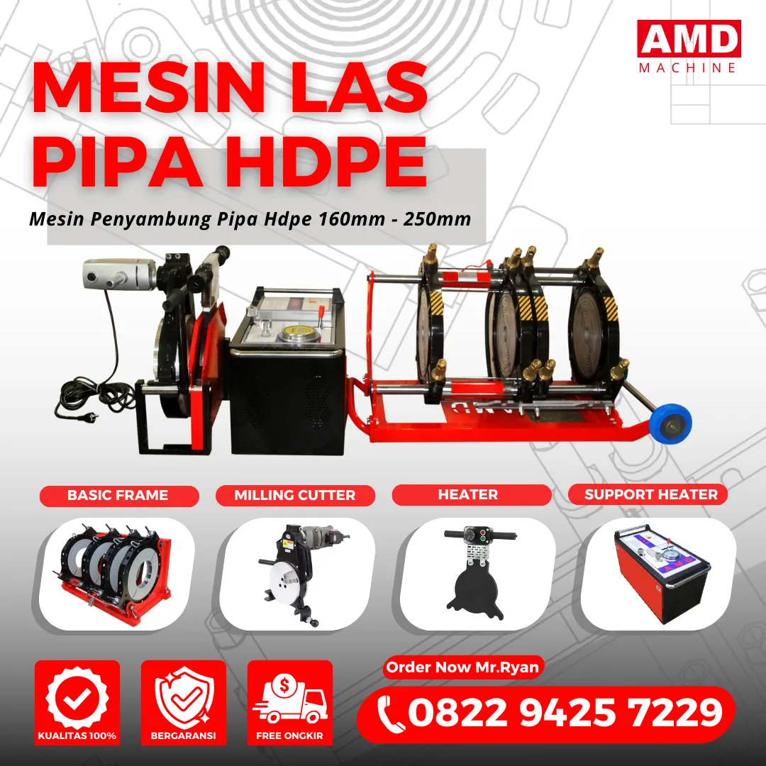 AMD Butt Fusion Welding Machine SHD 315mm | Mesin Las Pipa Hdpe Hydraulic