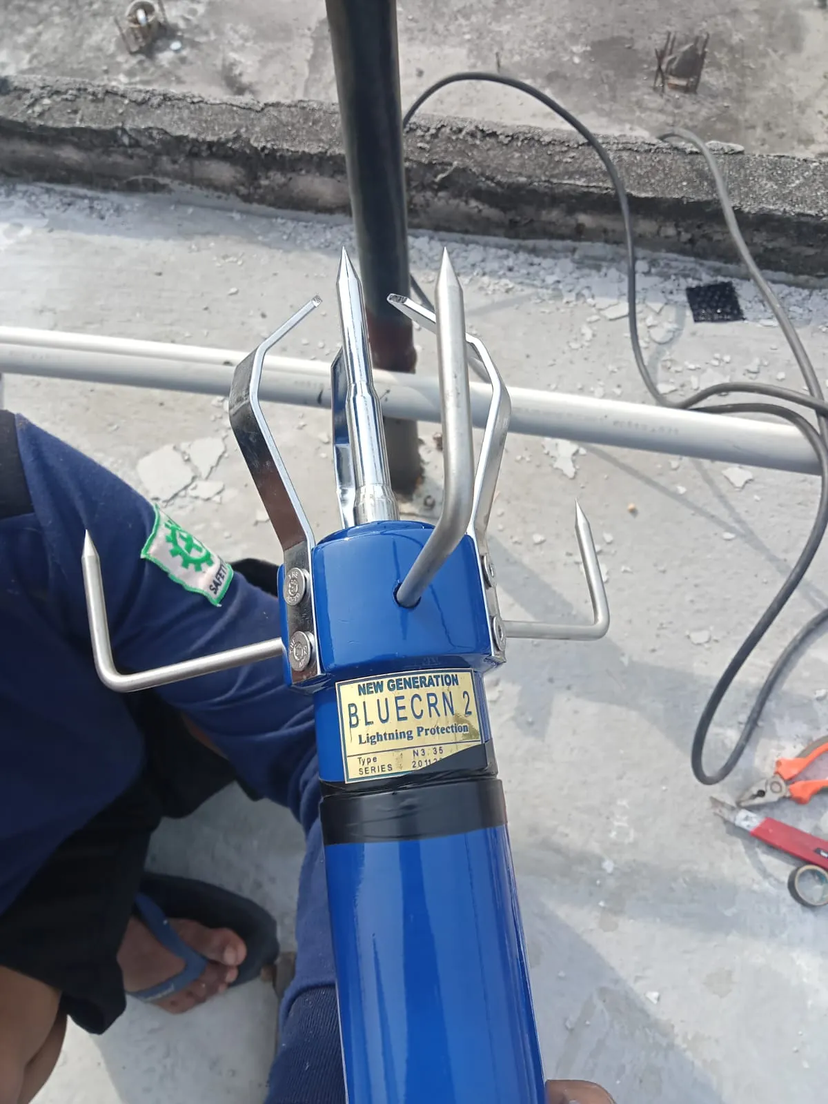Pasang Tiang Tower Penangkal Petir Sukabumi Bantar Gadung..
