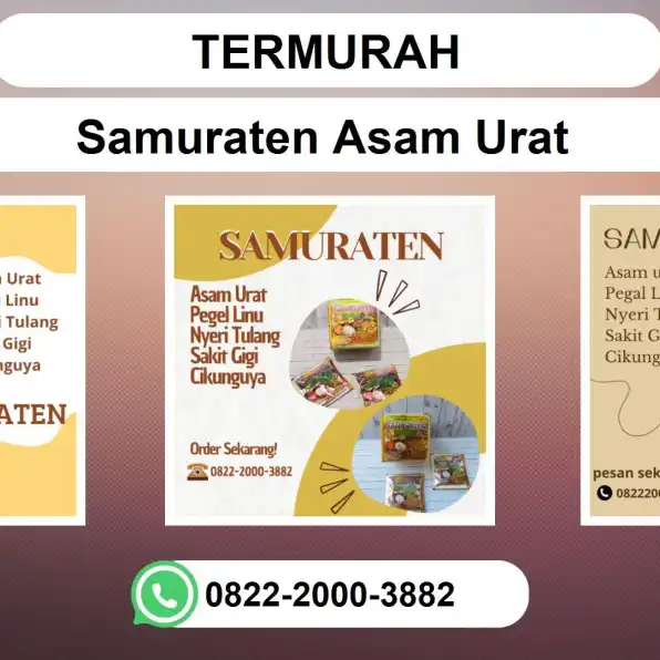 TERMURAH, 0822-2000-3882 DISTRIBUTOR Samuraten Asam Urat Brebes