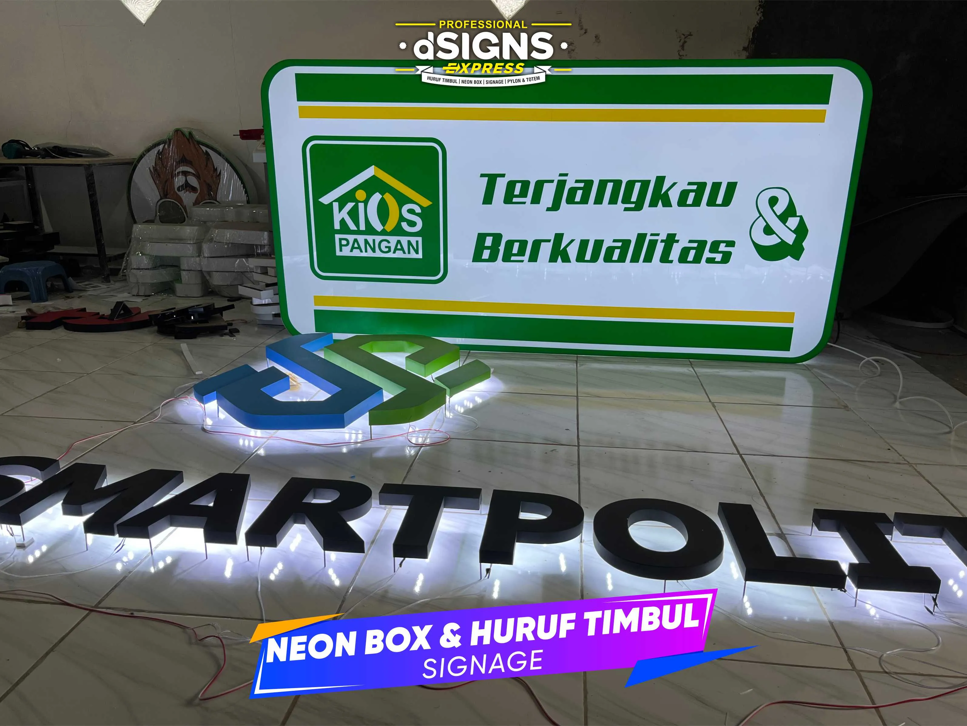 Jasa Reklame Neon Box Huruf Timbul Jakarta - Dayatama Advertising