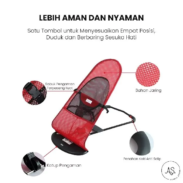 Kursi Ayunan Bayi Lipat Bayi Bouncer Tempat Tidur Bayi Goyang