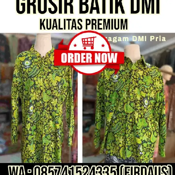 085741524335 (WA) Penjual Baju batik DMI  wanita Polewali Jakarta Raudhah Batik Pekalongan