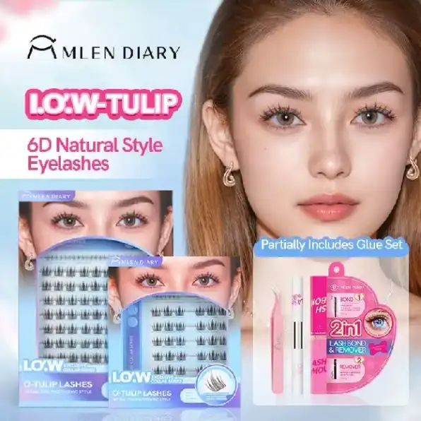 MLEN DIARY Bulu Mata I.O.W Seri Bulu Mata Kolaborasir Eksklusif 6D Extensions Bulu Mata Korea Extens