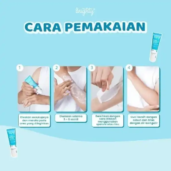 Brighty Swipe Removal Cream X Post Shaving & Waxing Gel Perontok Bulu Anti Iritasi