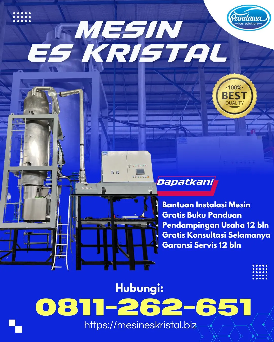 MESIN ES KRISTAL UNTUK USAHA KOTA PALU, SULTENG