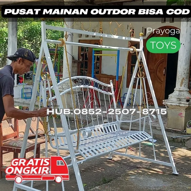 Gambar ayunan besi bulat besar Dan mainan playground Kec Kejayan Pasuruan