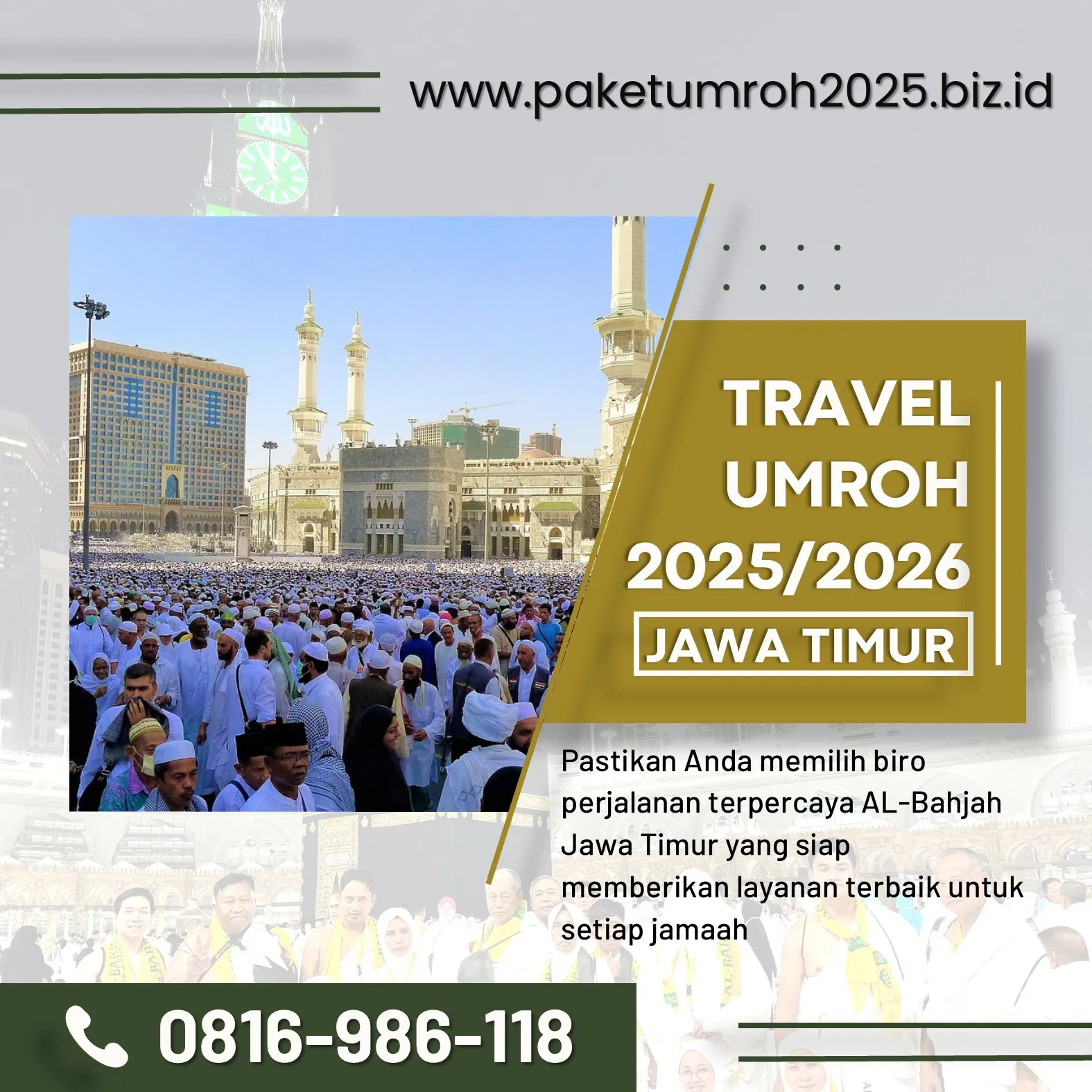 Paket Umroh VIP 2025 Poncokusumo Malang AL Bahjah