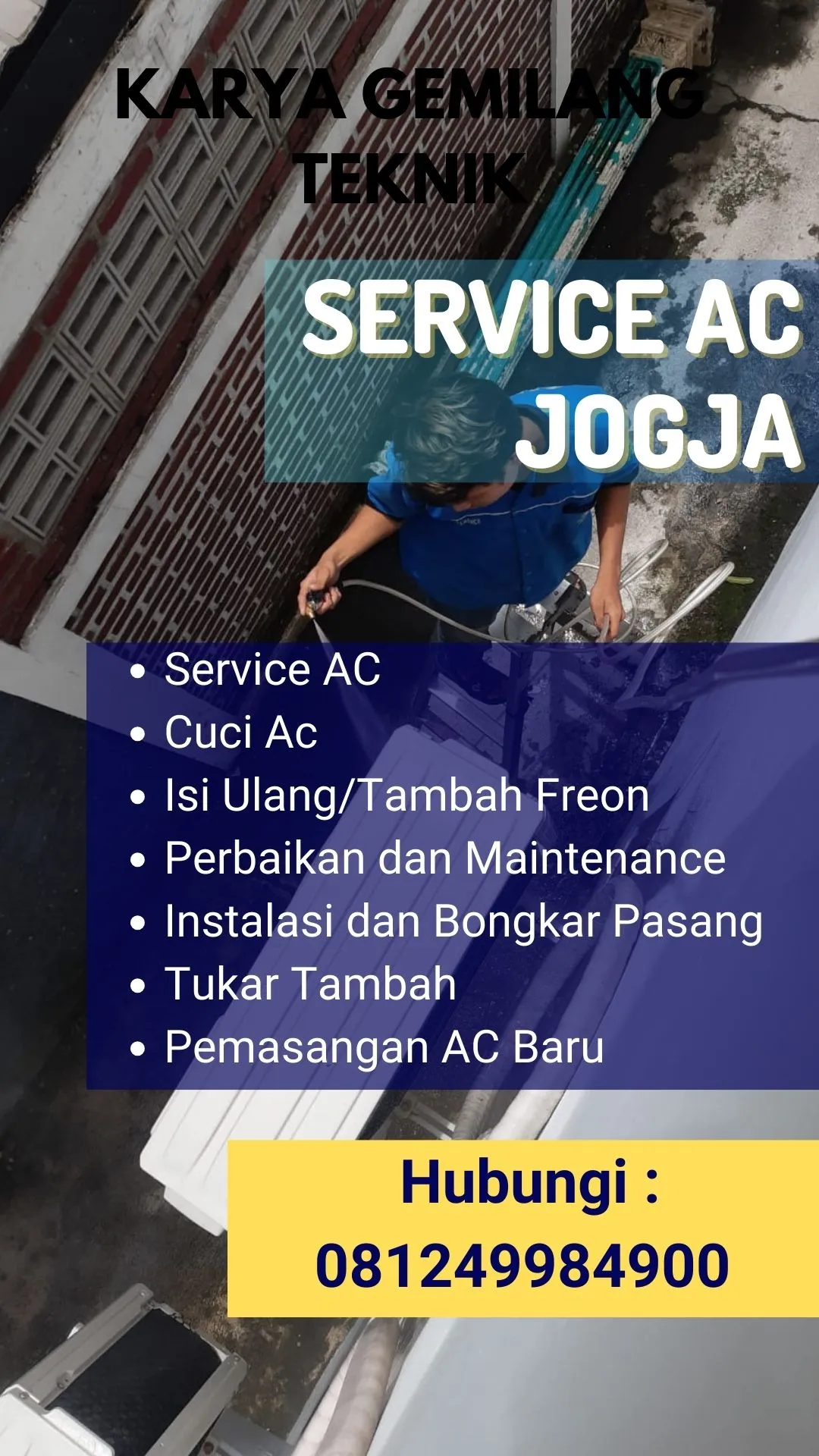 Service AC, Cuci AC, Pasang AC di Kalasan Sleman