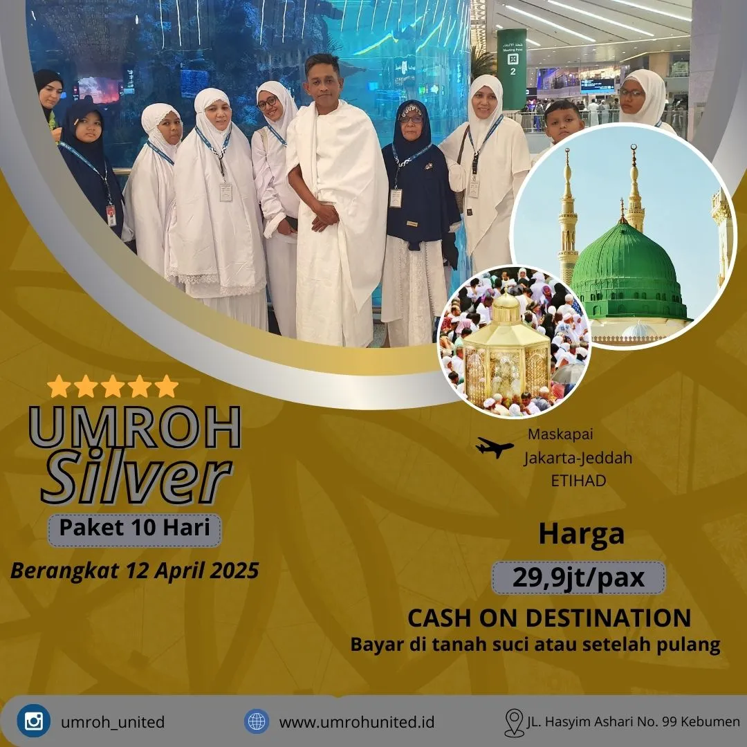 SESUAI SUNNAH,  Harga Travel Umroh 11 Hari Probolinggo Denpasar Jogja UMROH UNITED BANGKALAN