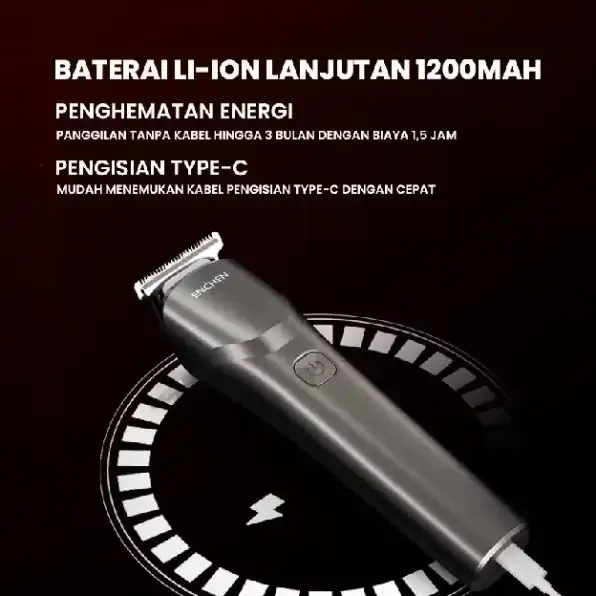 ENCHEN Beardo 2 Smart Cordless Hair Clipper Trimmer Type-C 5W 1200mAh Alat Cukur Elektrik Rambut Jen