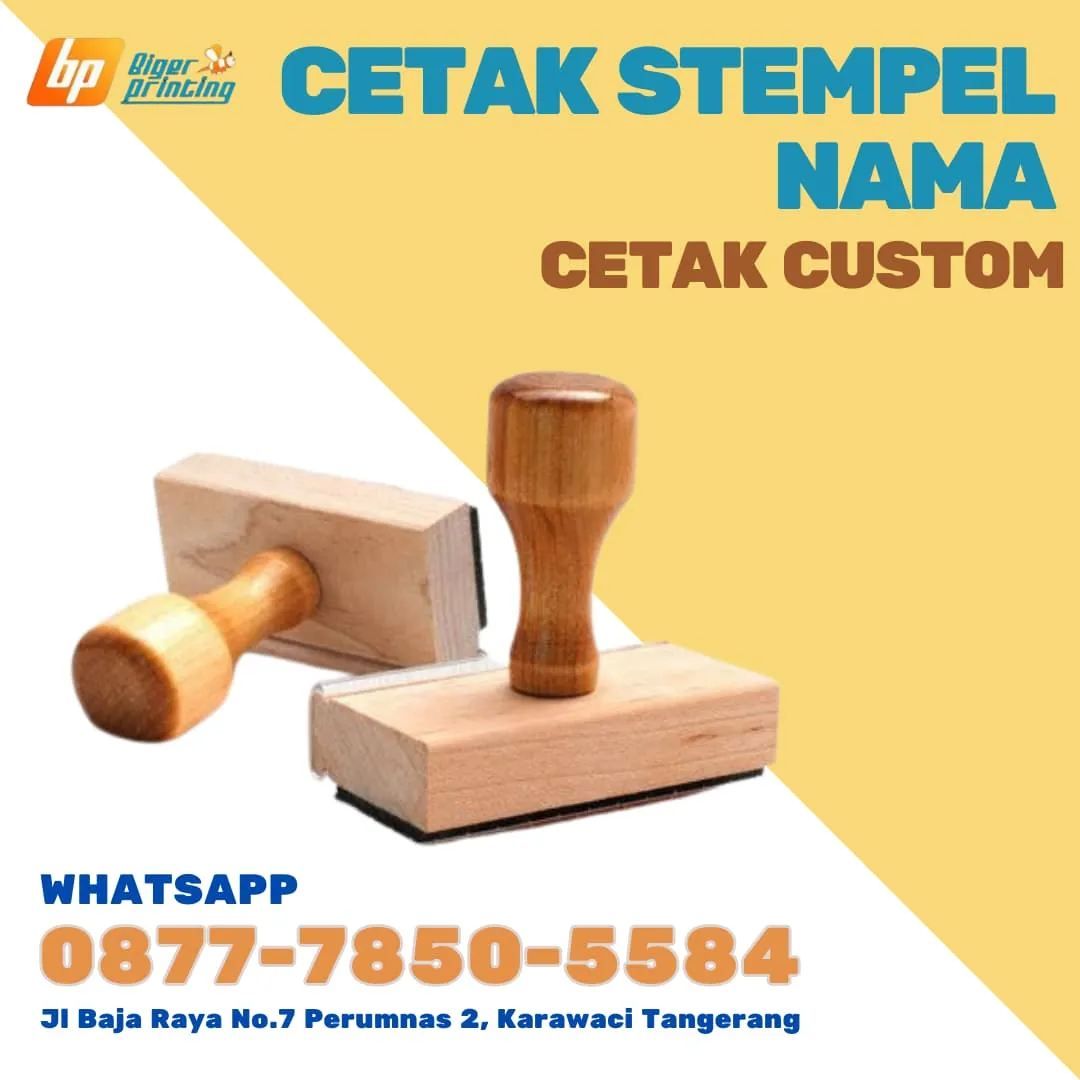 JASA MEMBUAT STEMPEL NAMA