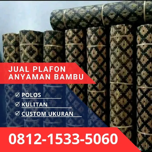 Jual Plafon Anyaman Bambu Bilik Jakarta Selatan 0812,1533,5060