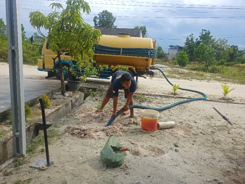 perbaikan saluran mampet Pekanbaru