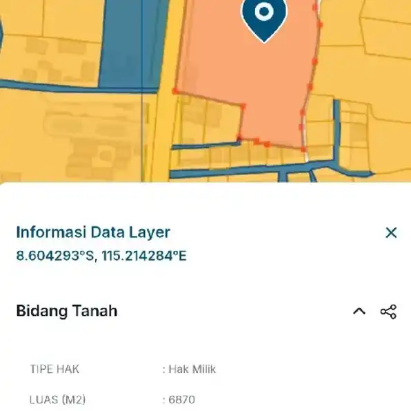 Dikontrakan 19 are, 68,7 are, Jl. Raya Ayani Utara Peguyangan Kaja Denpasar Utara