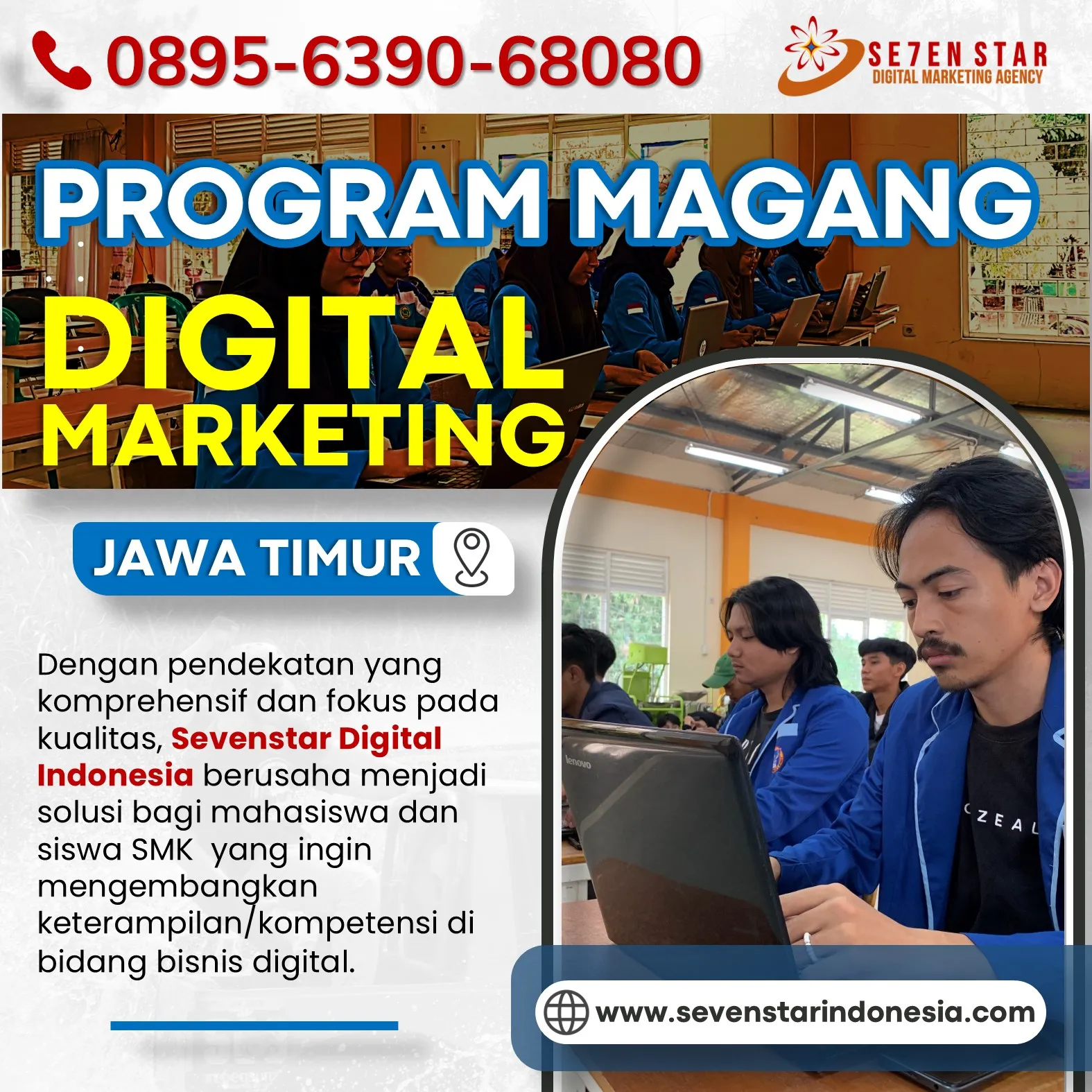 WA 0895-6390-68080, Program Magang Multimedia DKV di kediri