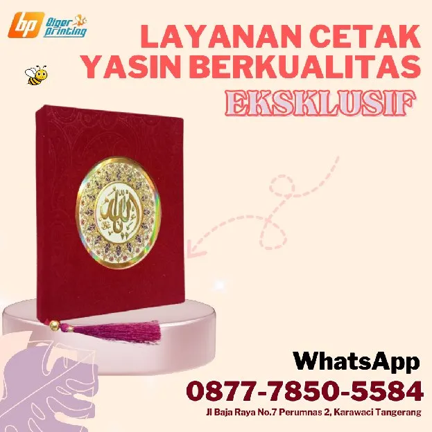 EKSKLUSIF, Wa./Call 0877-7850-5584, Layanan Cetak Yasin Berkualitas, di Cipondoh Tangerang